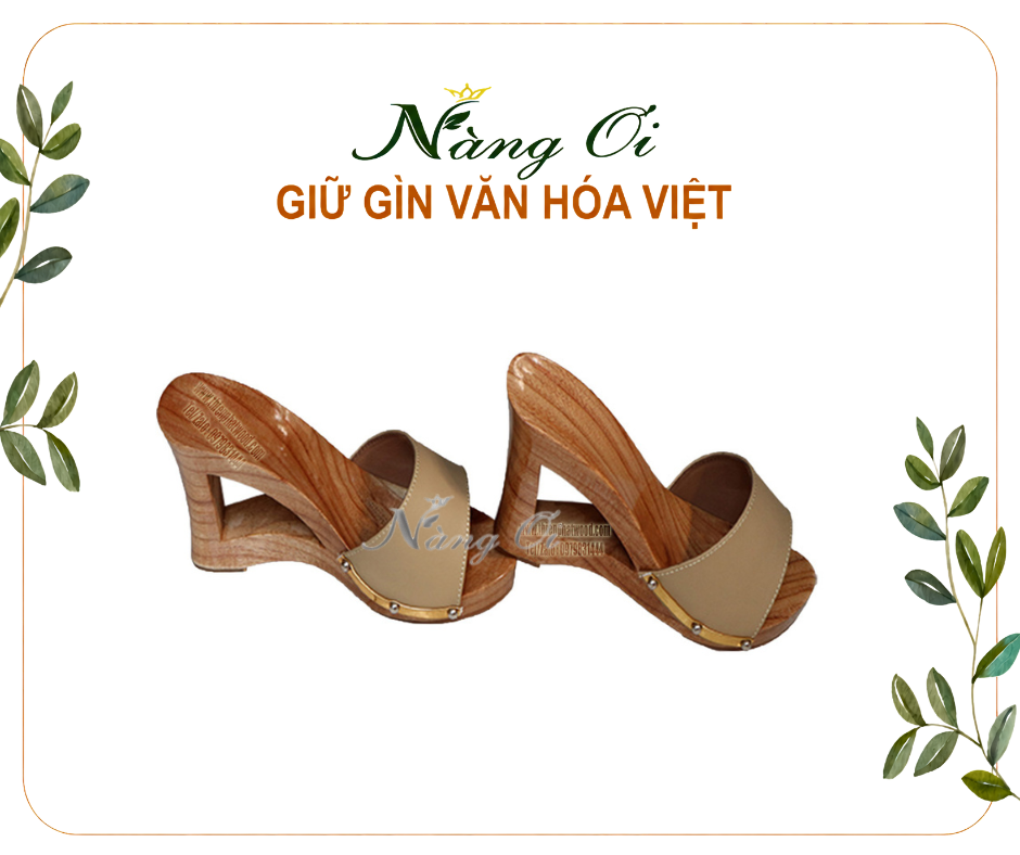 guốc mộc cao 9cm